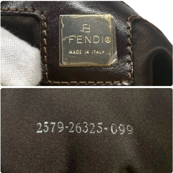 FENDI Vintage FF Logo Mamma Baguette Shoulder Bag Yellow [105334] - Picture 13 of 13